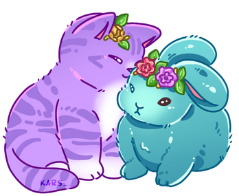 a gay image of me with kafka hsr and jing yuan hsr. drawn by ashera ashii