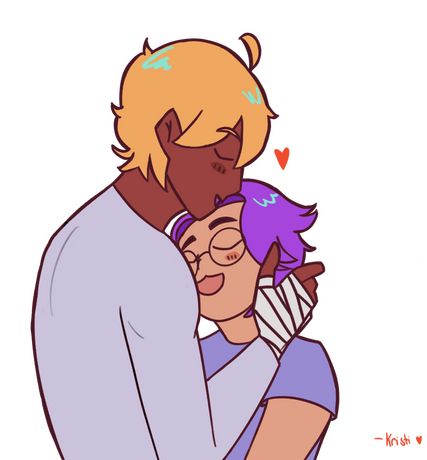 a gay image of me with kafka hsr and jing yuan hsr. drawn by ashera ashii